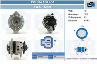 CV PSH 135604100400 -  Генератор